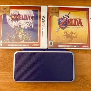 Nintendo 2DS XL Purple with Zelda